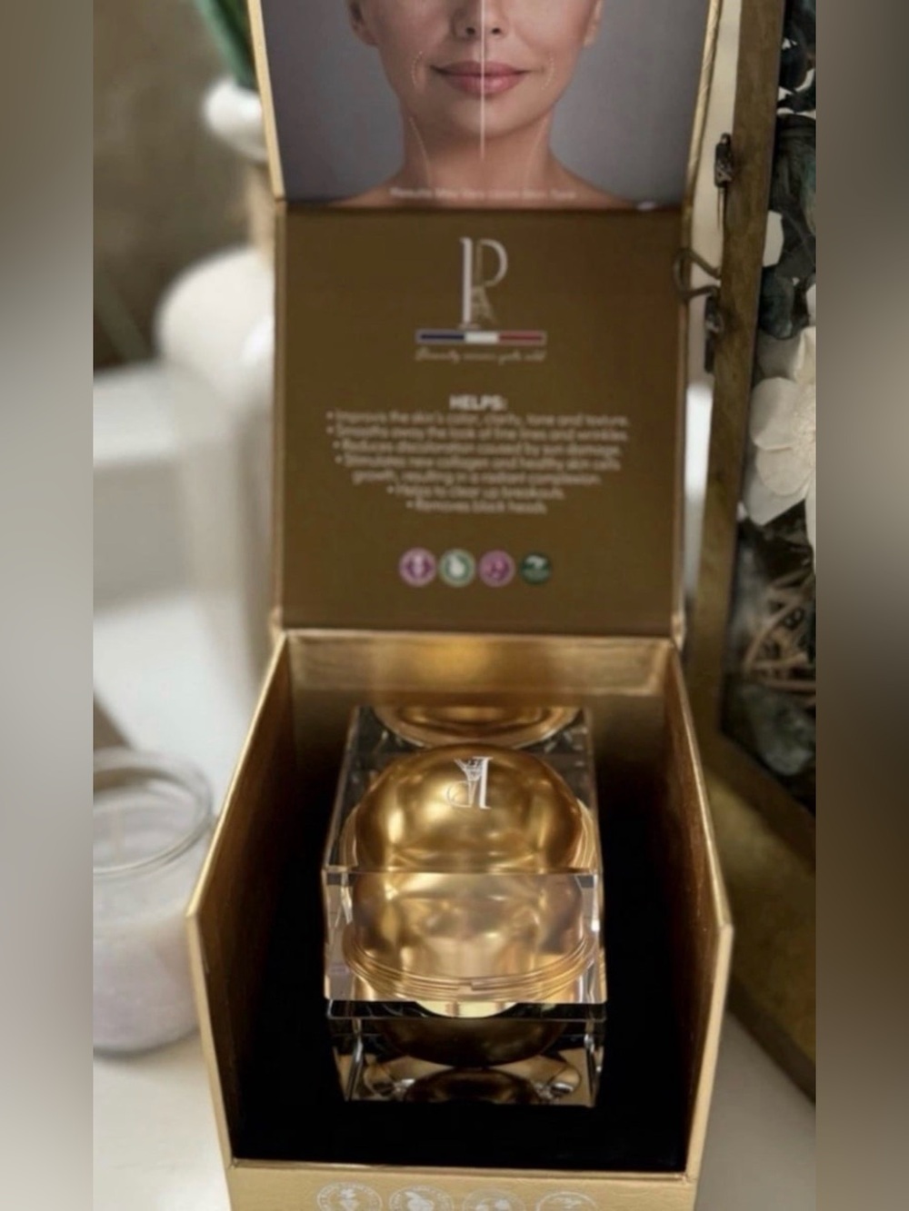 Prédiré Paris Bio Organica Gold Facial Mask Vitamin C A E Stem Cell Anti-Aging